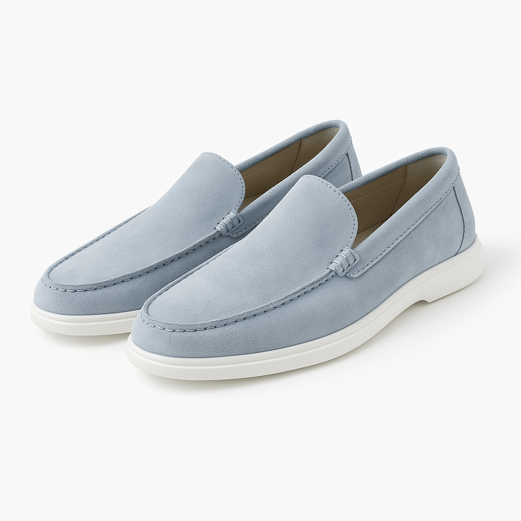 Men's Suede Loafers - Comfortable Slip-On Loafer Shoes 12
