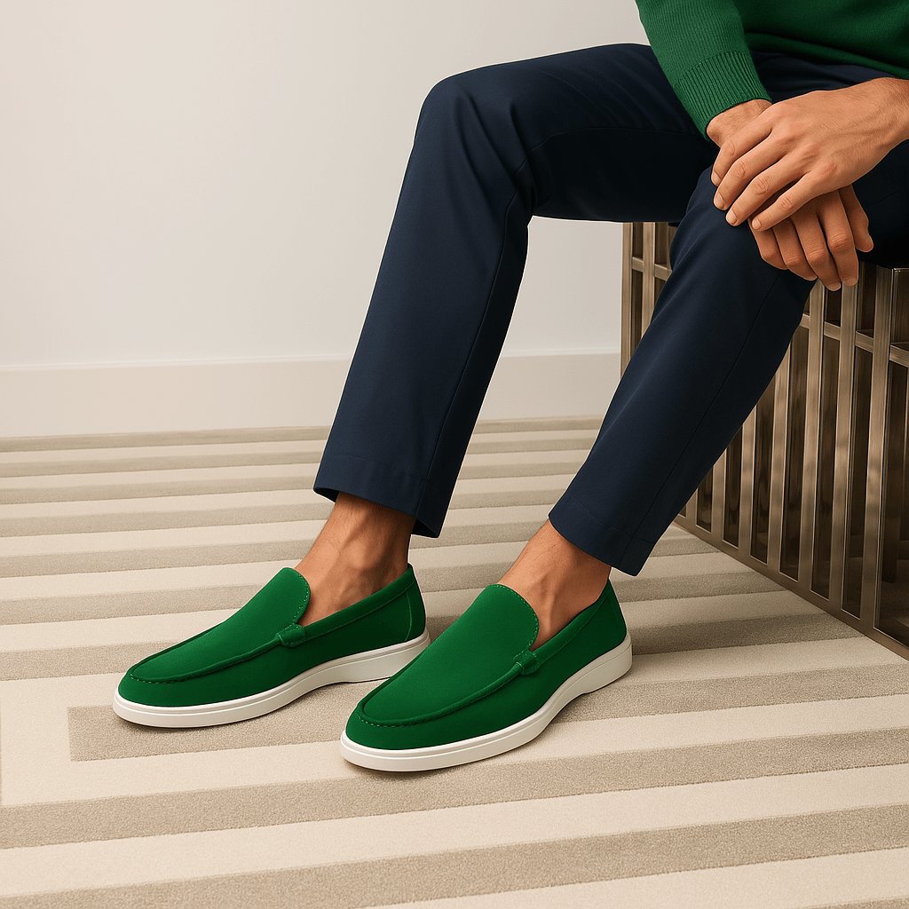 Men's Suede Loafers - Comfortable Slip-On Loafer Shoes 5