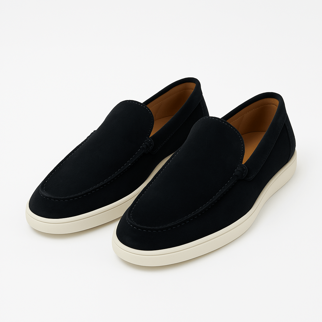 Men's Suede Loafers - Comfortable Slip-On Loafer Shoes 6