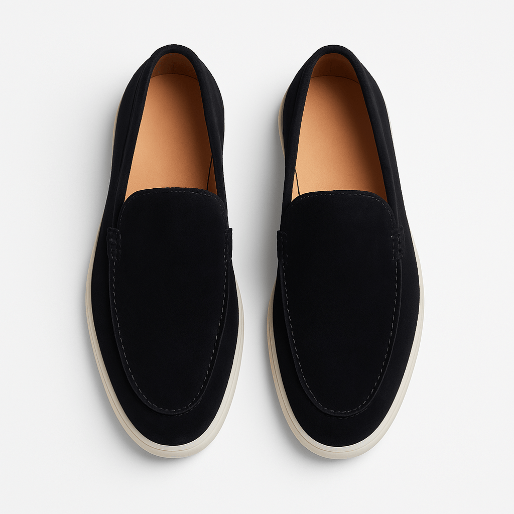 Men's Suede Loafers - Comfortable Slip-On Loafer Shoes 7
