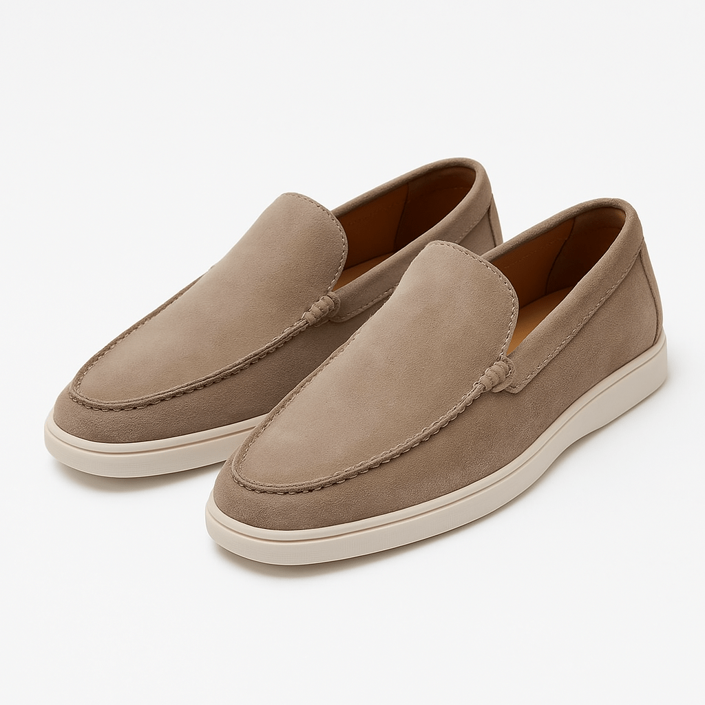 Men's Suede Loafers - Comfortable Slip-On Loafer Shoes 9