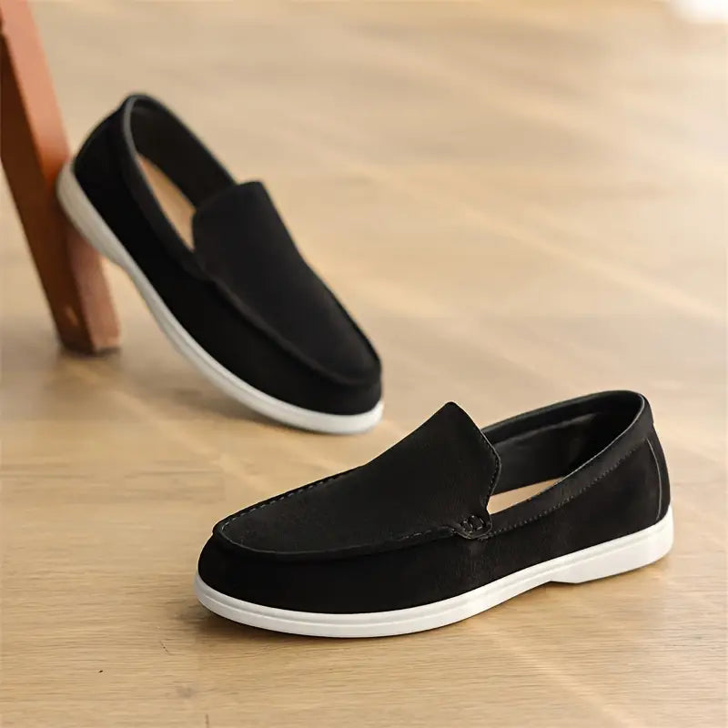 Men's Suede Loafers - Slip-On Casual Loafer Shoes 2
