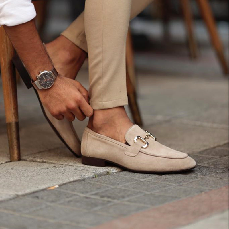 Men's Suede Loafers with Horsebit Detail 2