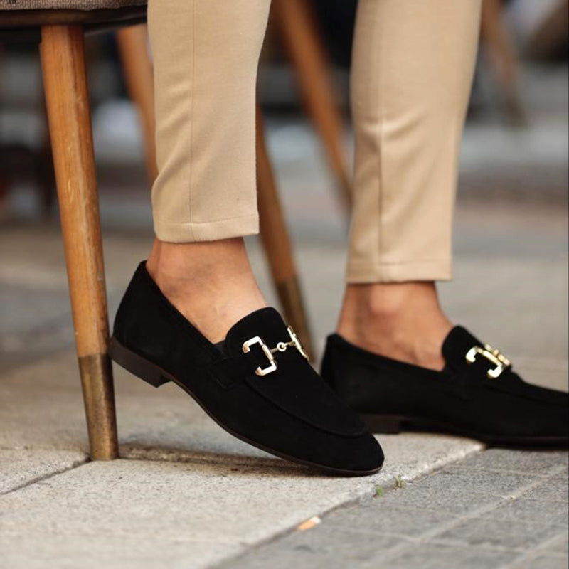 Men's Suede Loafers with Horsebit Detail 5