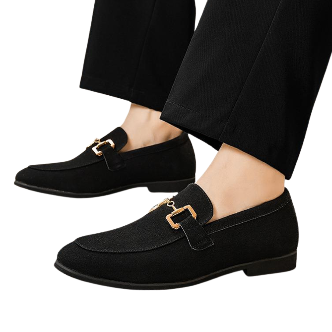 Men's Suede Penny Loafers - Elegant Loafer Shoes for Men 4