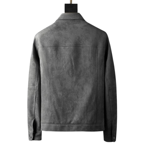 Men's Suede Zip-Up Jacket 1