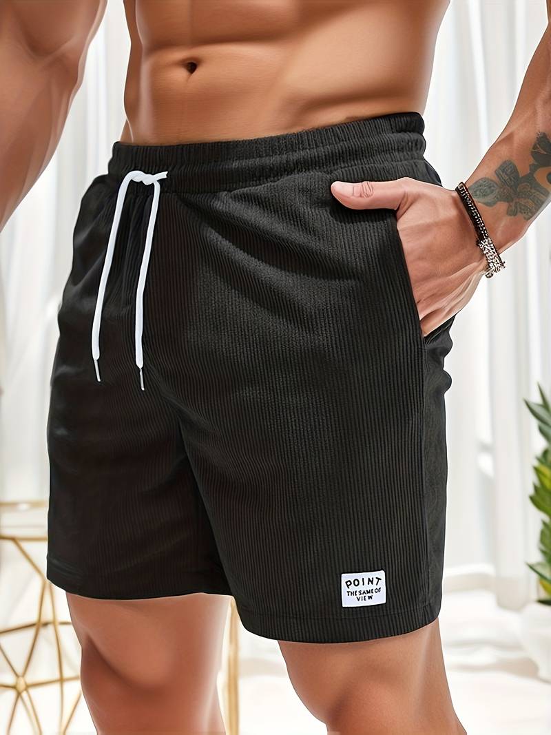 Men's Swim Shorts with Trendy Stripe Design
