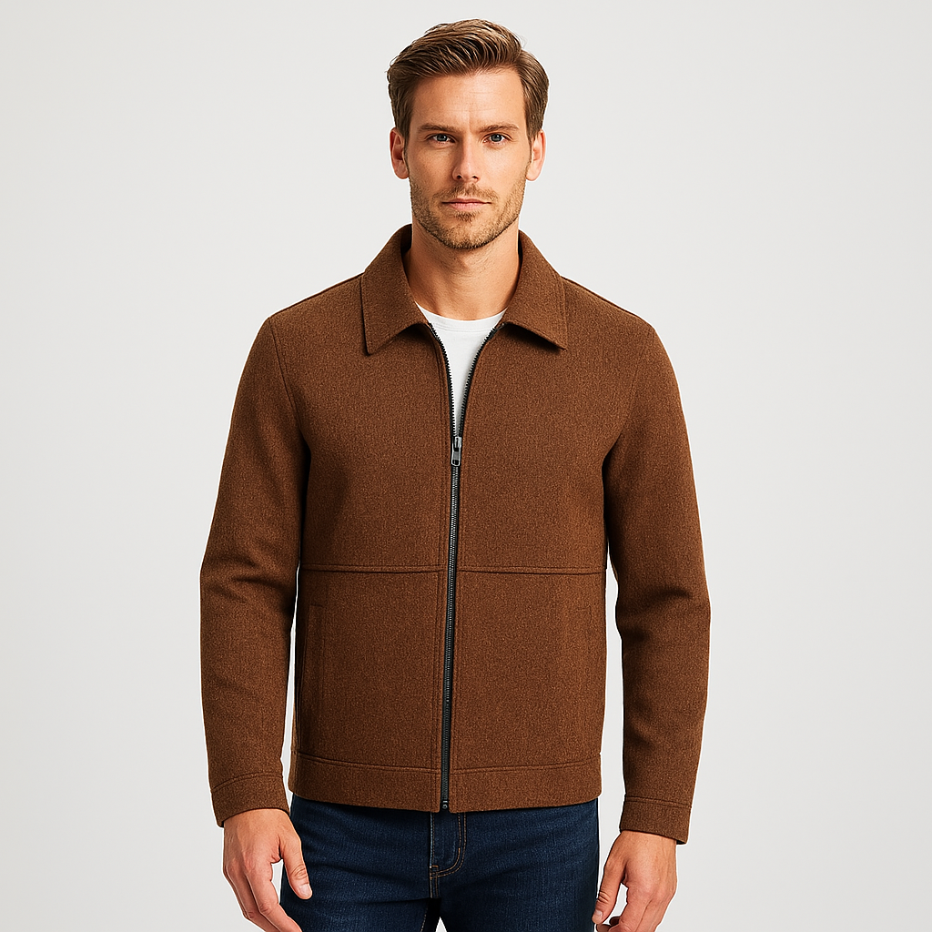 Men's Textured Harrington Super Shirt 1
