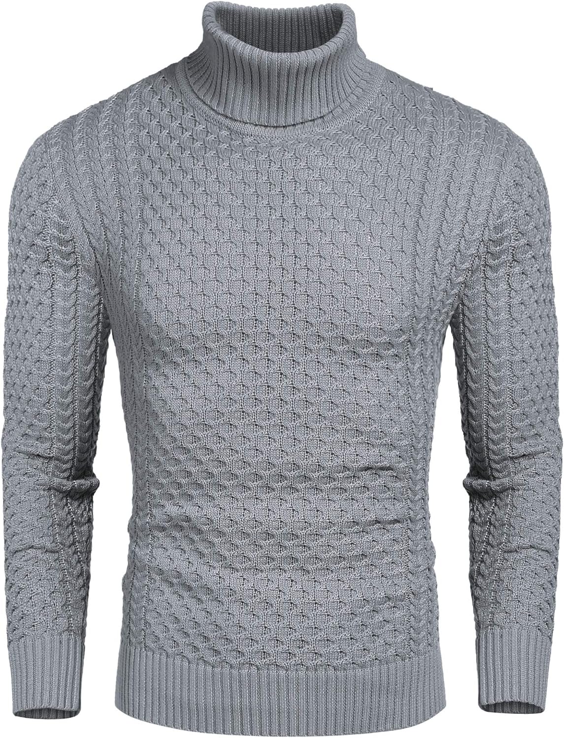 Men's Turtleneck Sweater - Slim Fit Casual Roll Collar 1