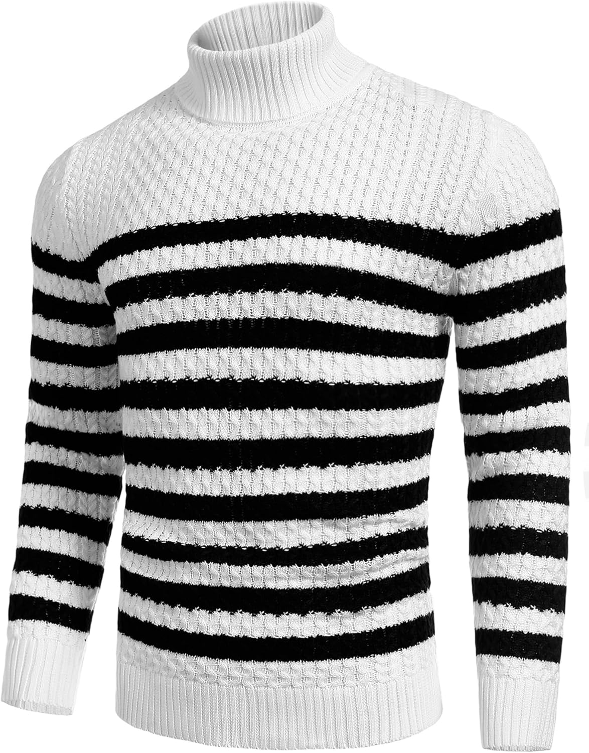 Men's Turtleneck Sweater - Slim Fit Casual Roll Collar 14