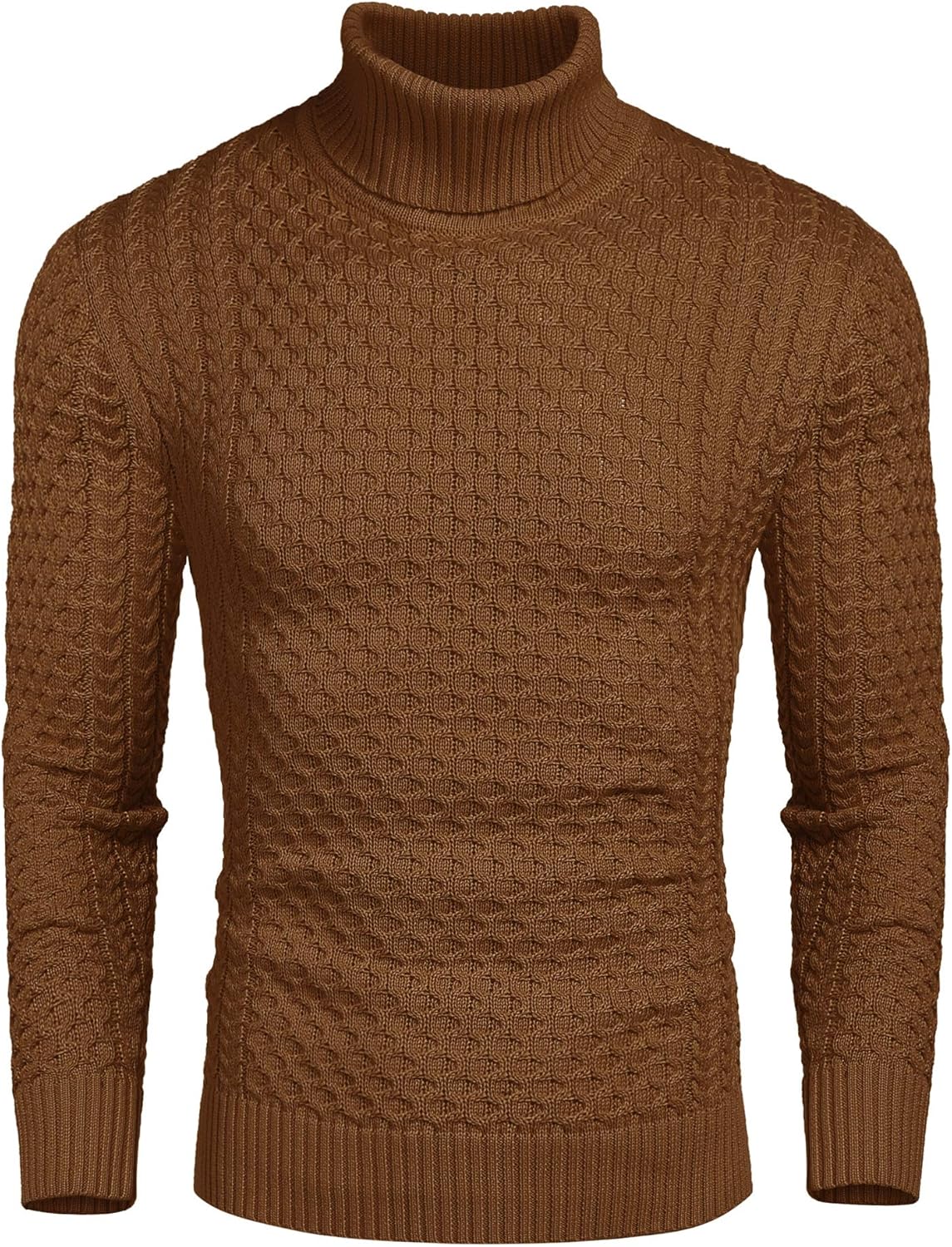 Men's Turtleneck Sweater - Slim Fit Casual Roll Collar 16