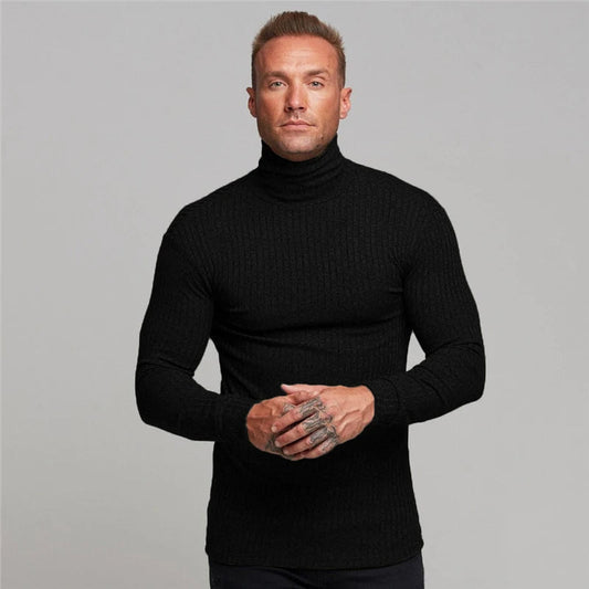 Men's Turtleneck Sweater for Casual and Business Wear 0
