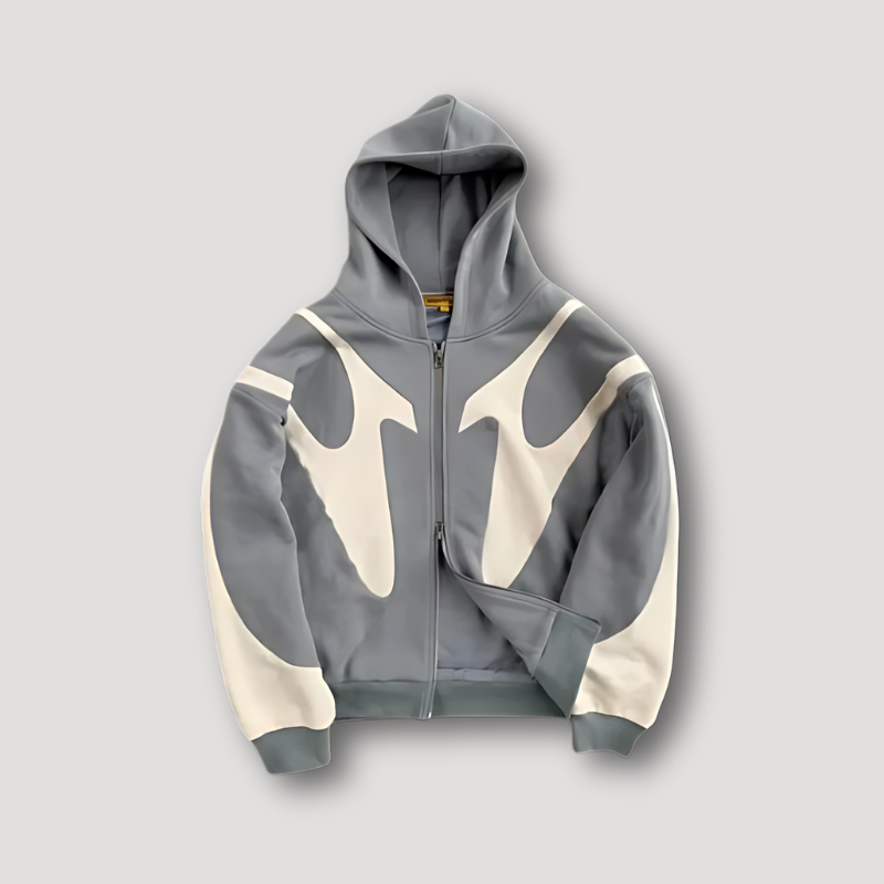 Men's Urban Streetwear Zip Hoodie 2