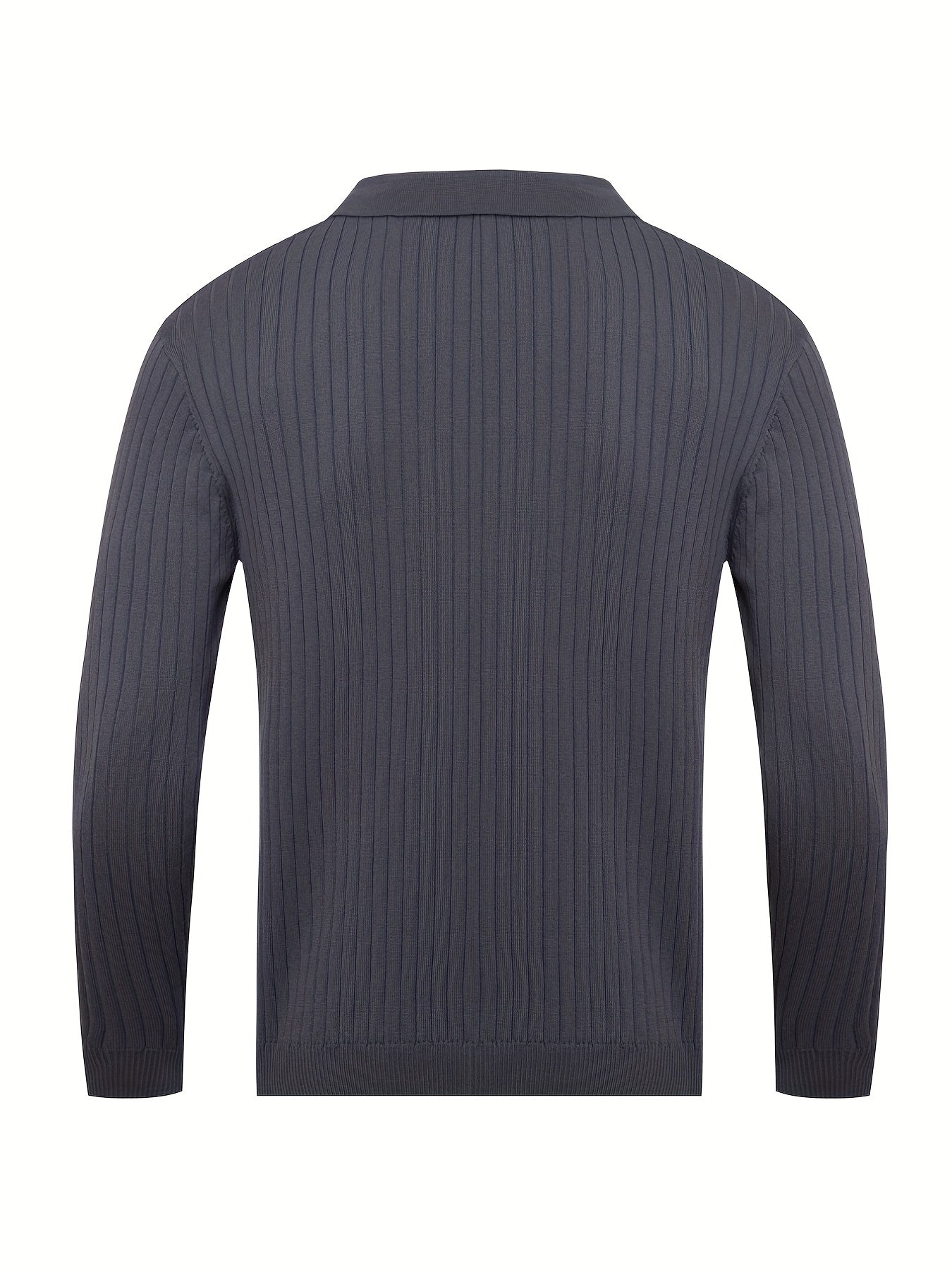 Men's V-Neck Knit Sweatshirt 6