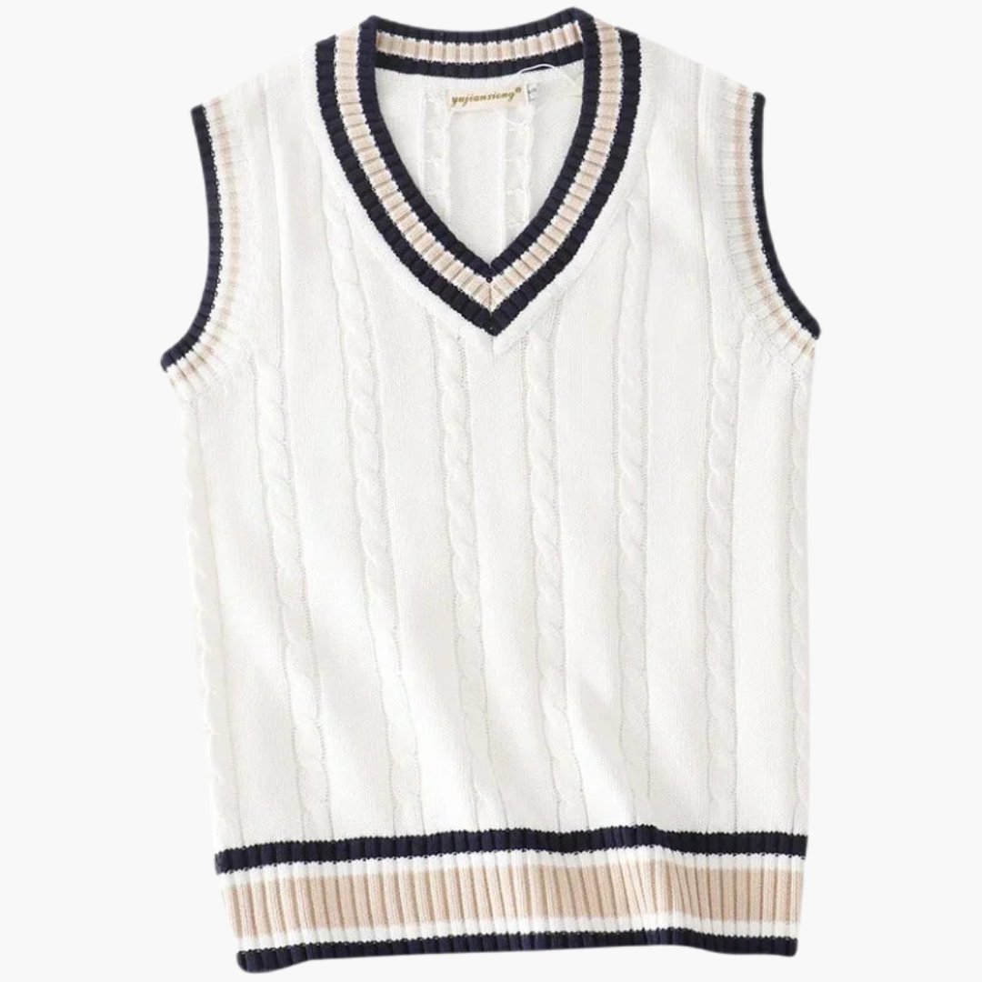 Men's V-Neck Knitting Vest 0