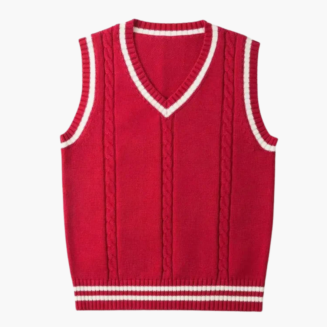 Men's V-Neck Knitting Vest 2