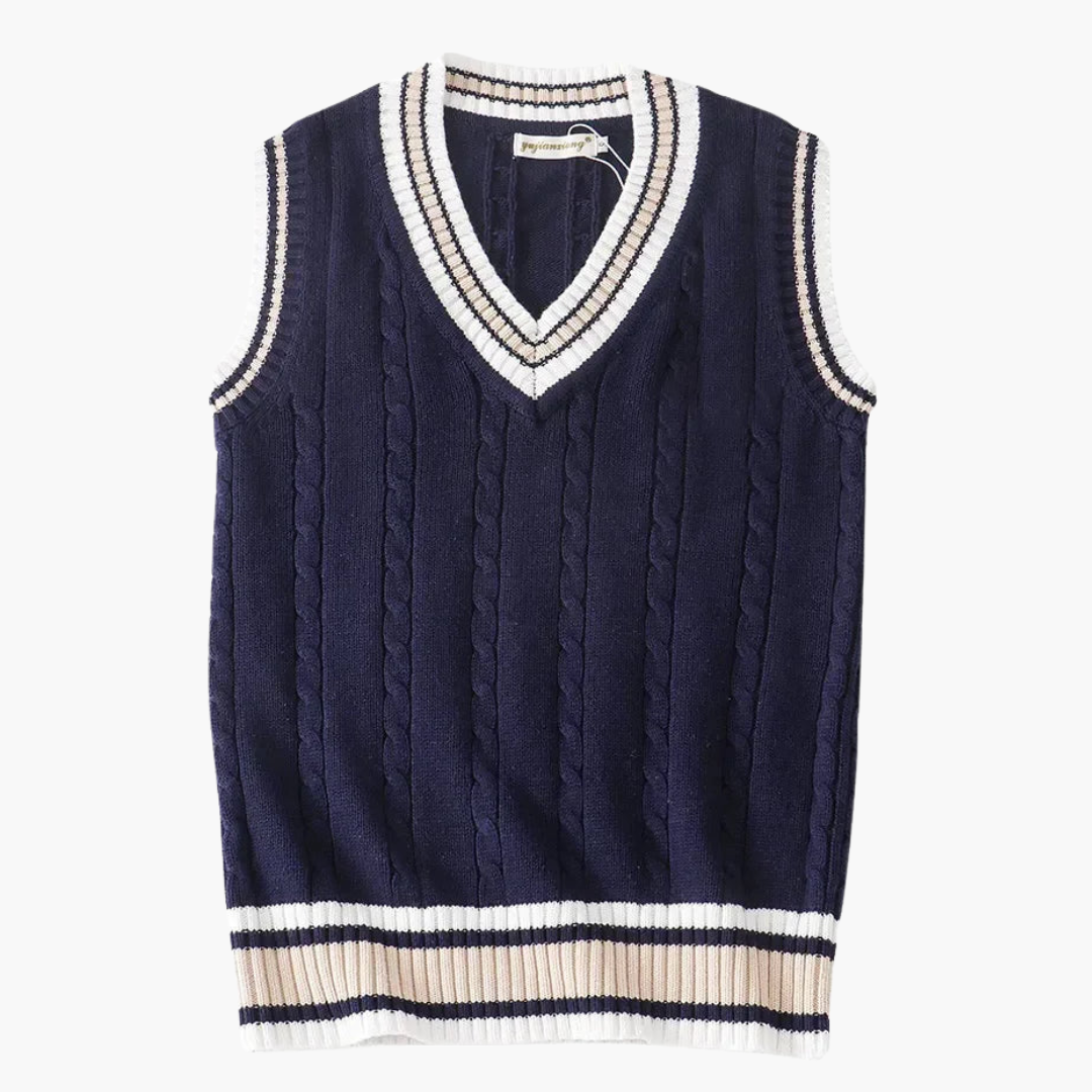Men's V-Neck Knitting Vest 4