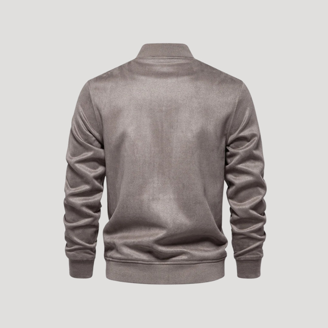 Men's Varsity Jacket - Lightweight Bomber Coat with Pockets 2