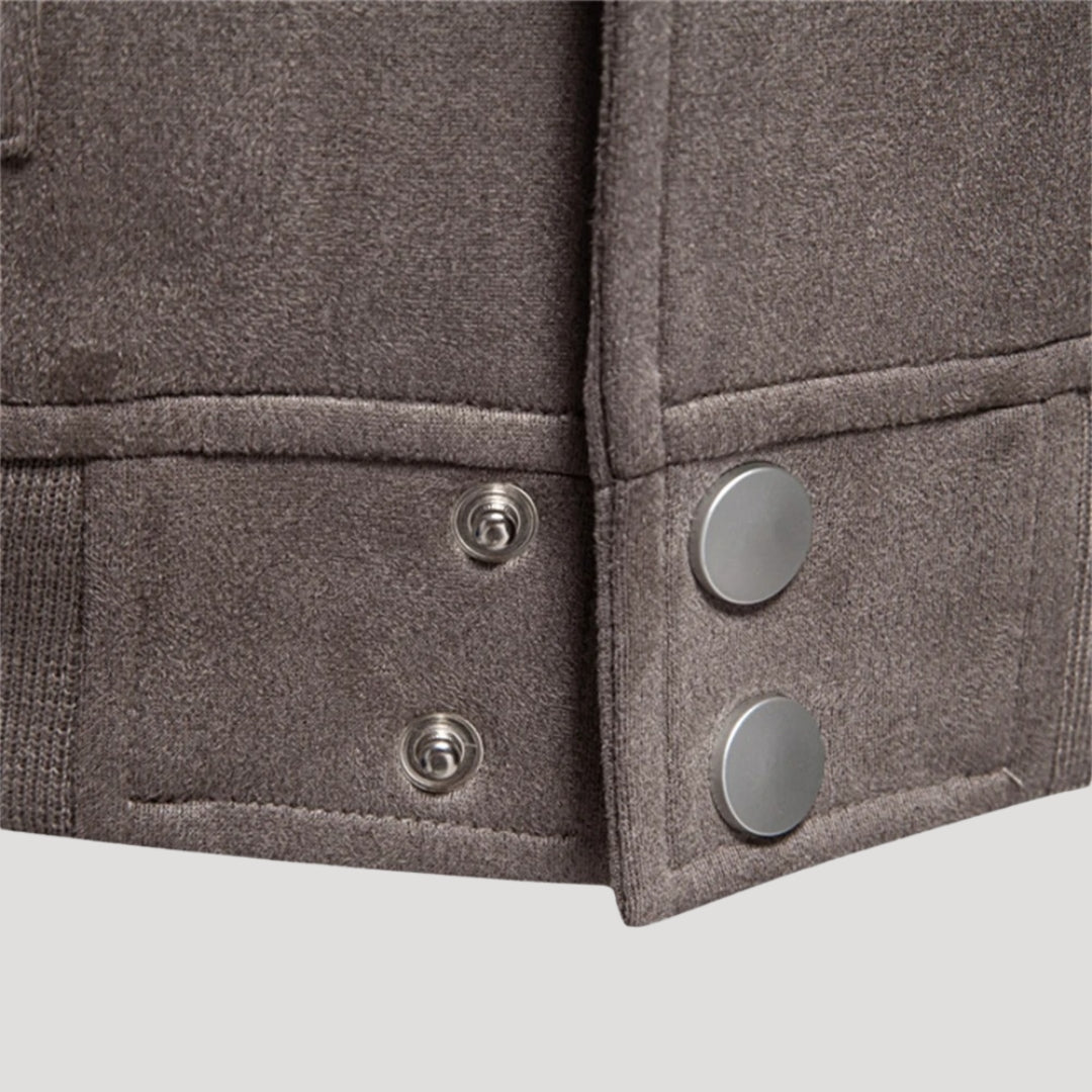 Men's Varsity Jacket - Lightweight Bomber Coat with Pockets 3