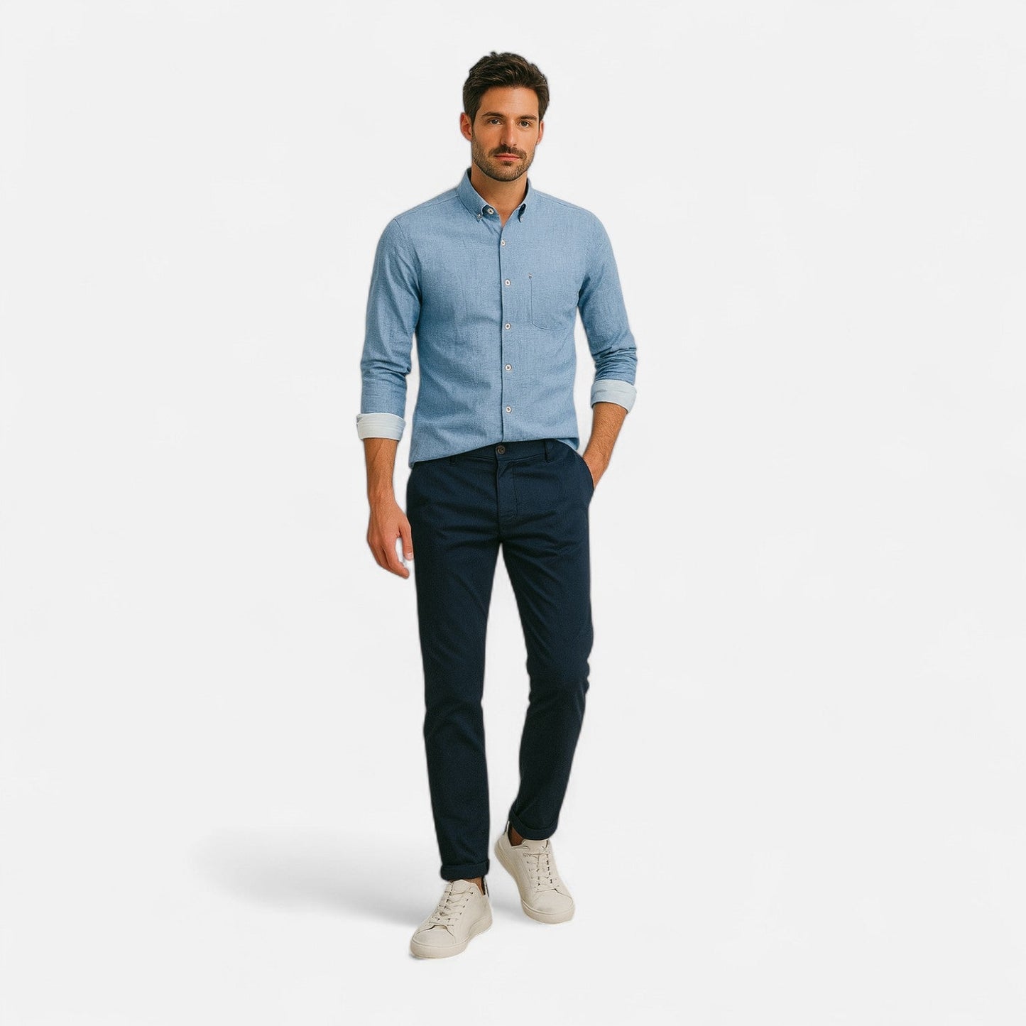 Men's Vintage Utility Shirt for Casual Layering 6
