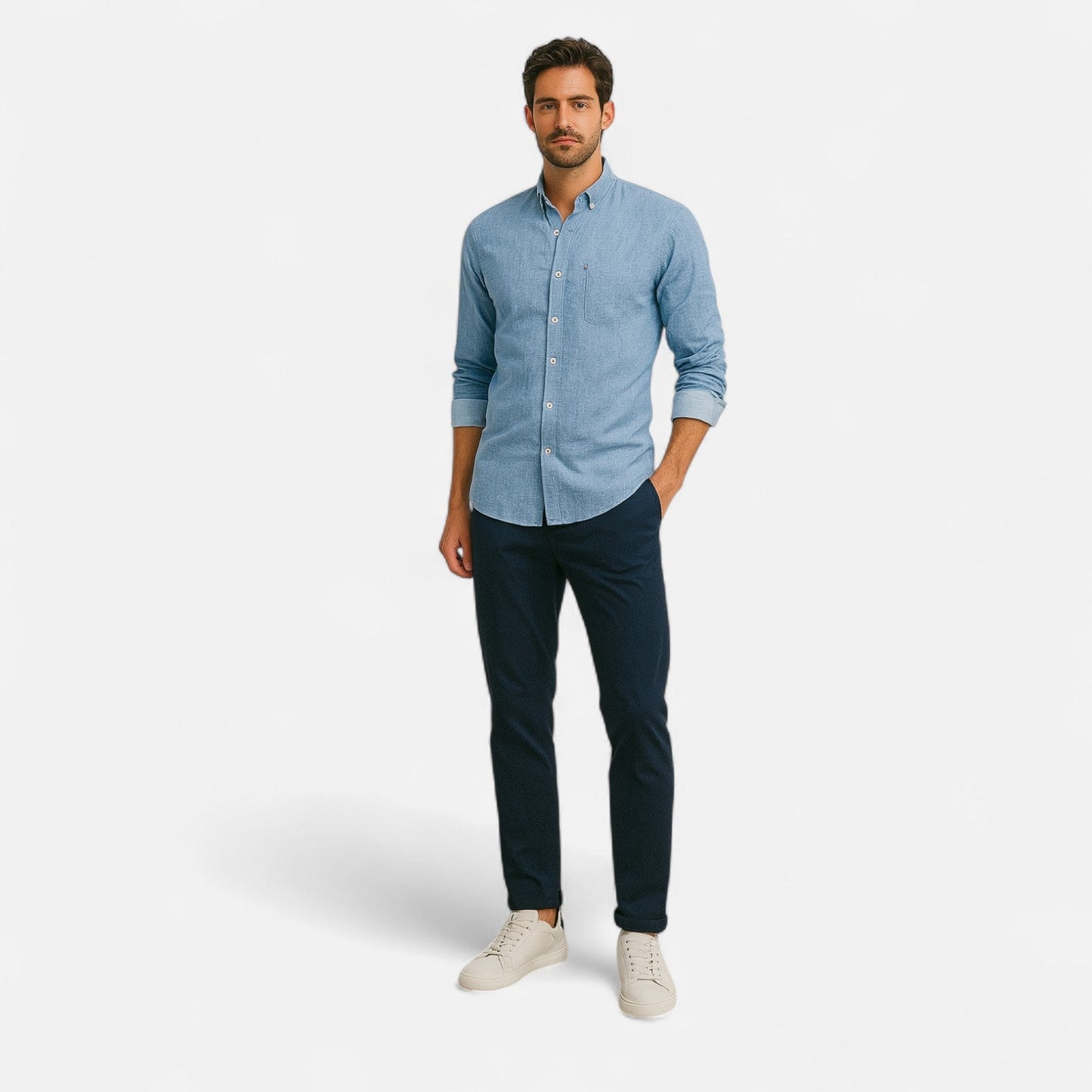 Men's Vintage Utility Shirt for Casual Layering 7