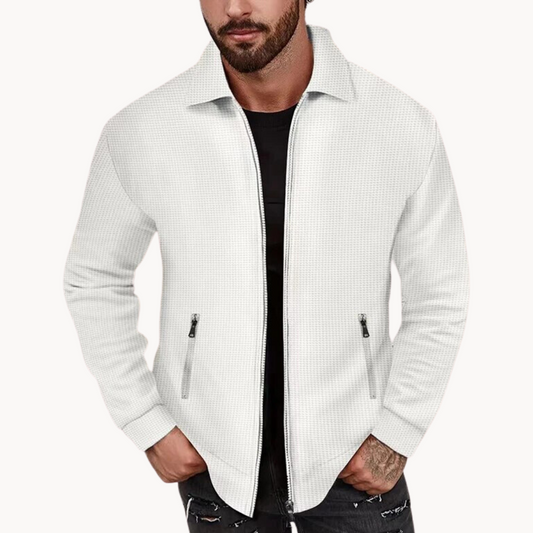 Men's Waffle Jacket for Casual Sophistication 0