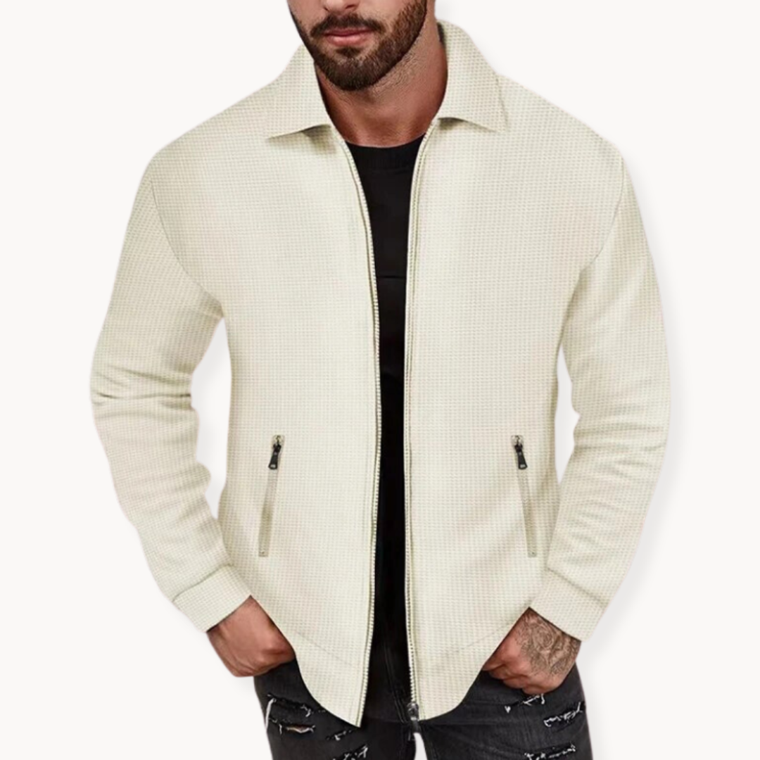 Men's Waffle Jacket for Casual Sophistication 2
