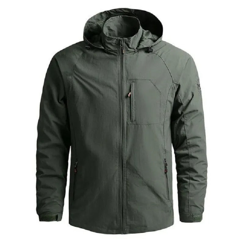Men's Waterproof Cargo Jacket - Functional Winter Outerwear