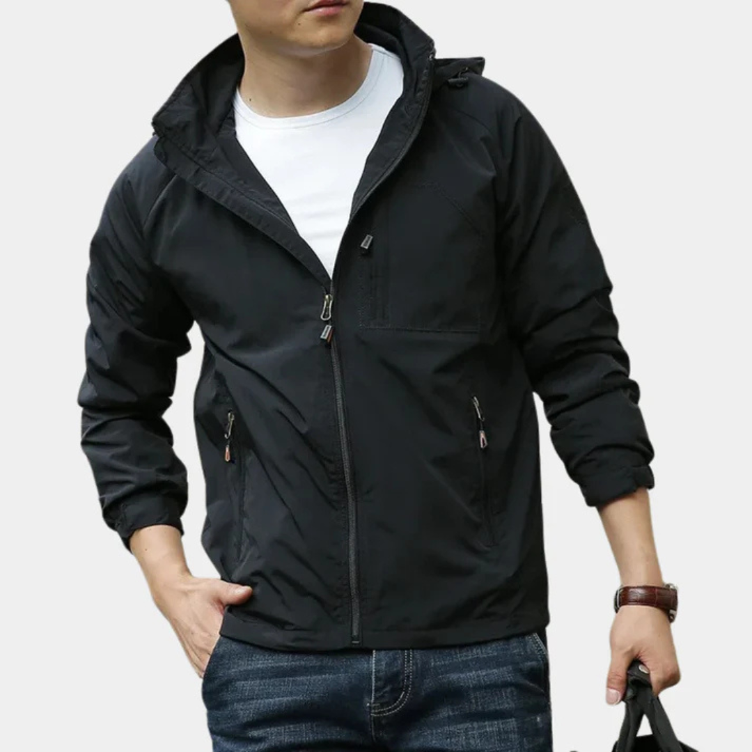 Men's Waterproof Cargo Jacket - Functional Winter Outerwear