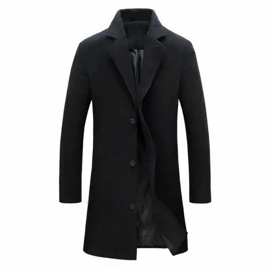 Men's Winter Coat - Elegant Overcoat for Cold Weather 0