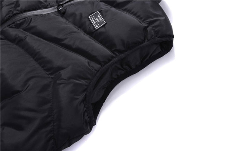 Men's Zip-Up Vest with Vertical Seams 6