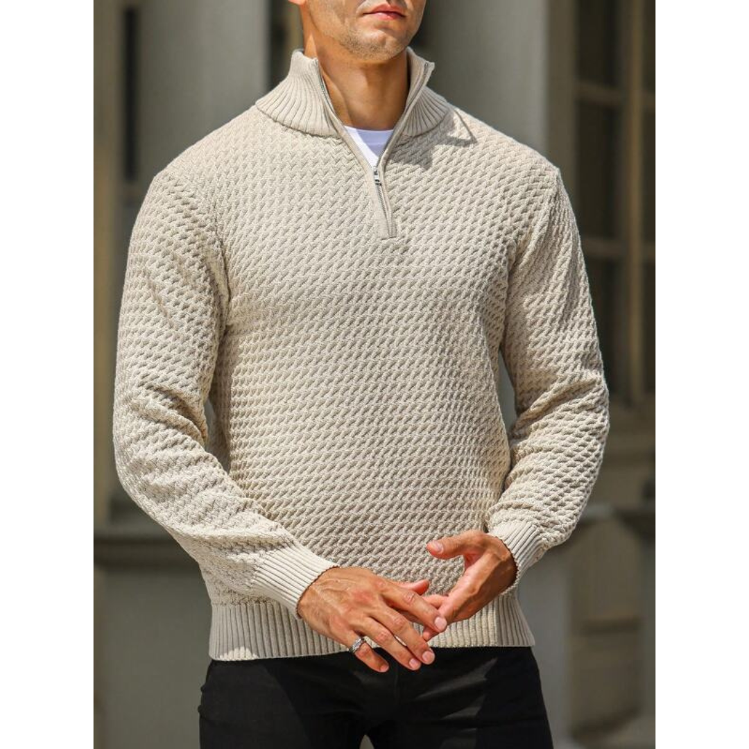 Men's Zip Up Sweater for Comfort and Style
