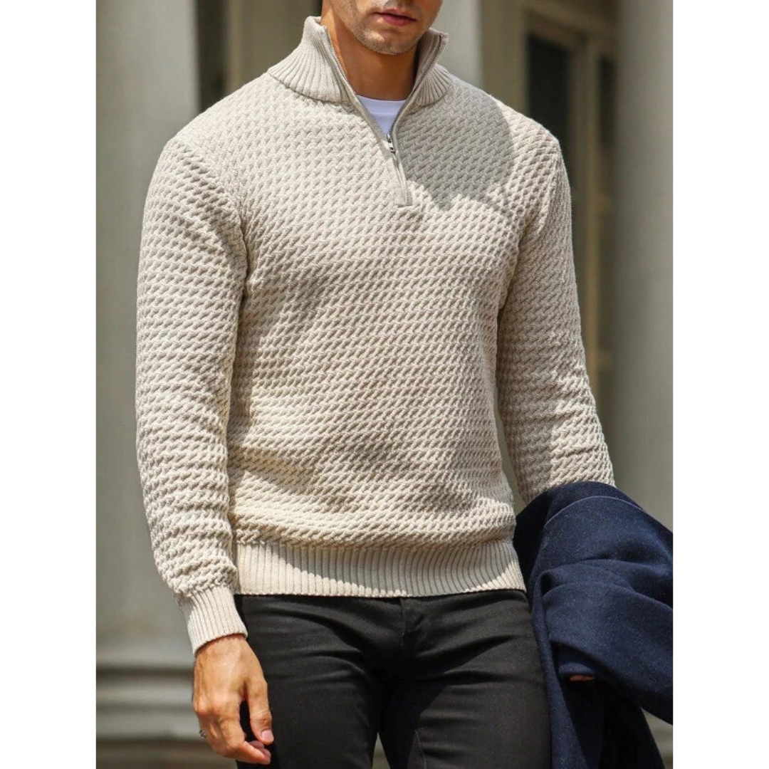 Men's Zip Up Sweater for Comfort and Style