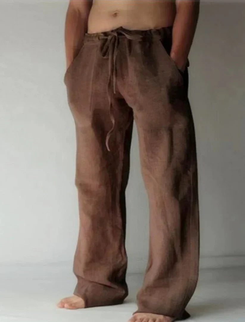 Variant image for Pantalon Lin Homme Baggy Confortable et Aéré-41