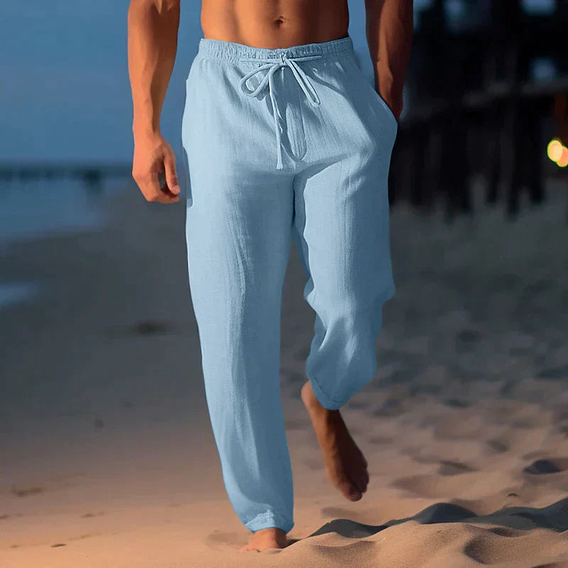 Variant image for Pantalon Lin Homme Décontracté 100% Lin-9