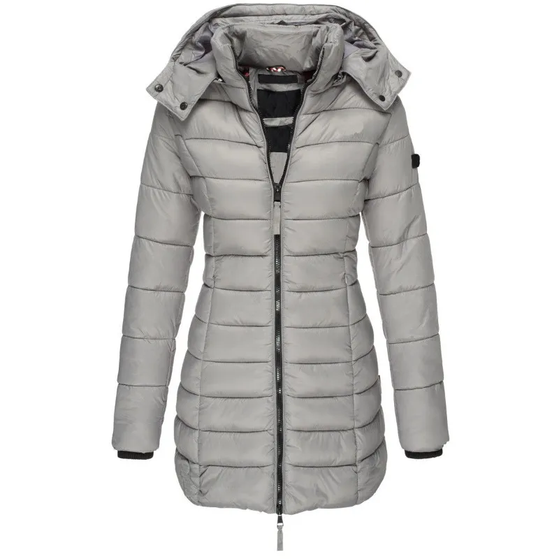 Women's Black Puffer Jacket - Warm Winter Coat