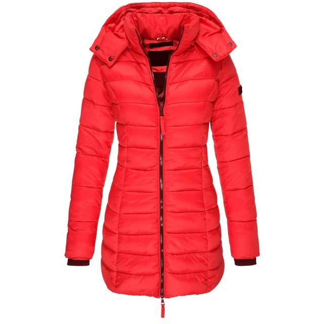 Women's Black Puffer Jacket - Warm Winter Coat