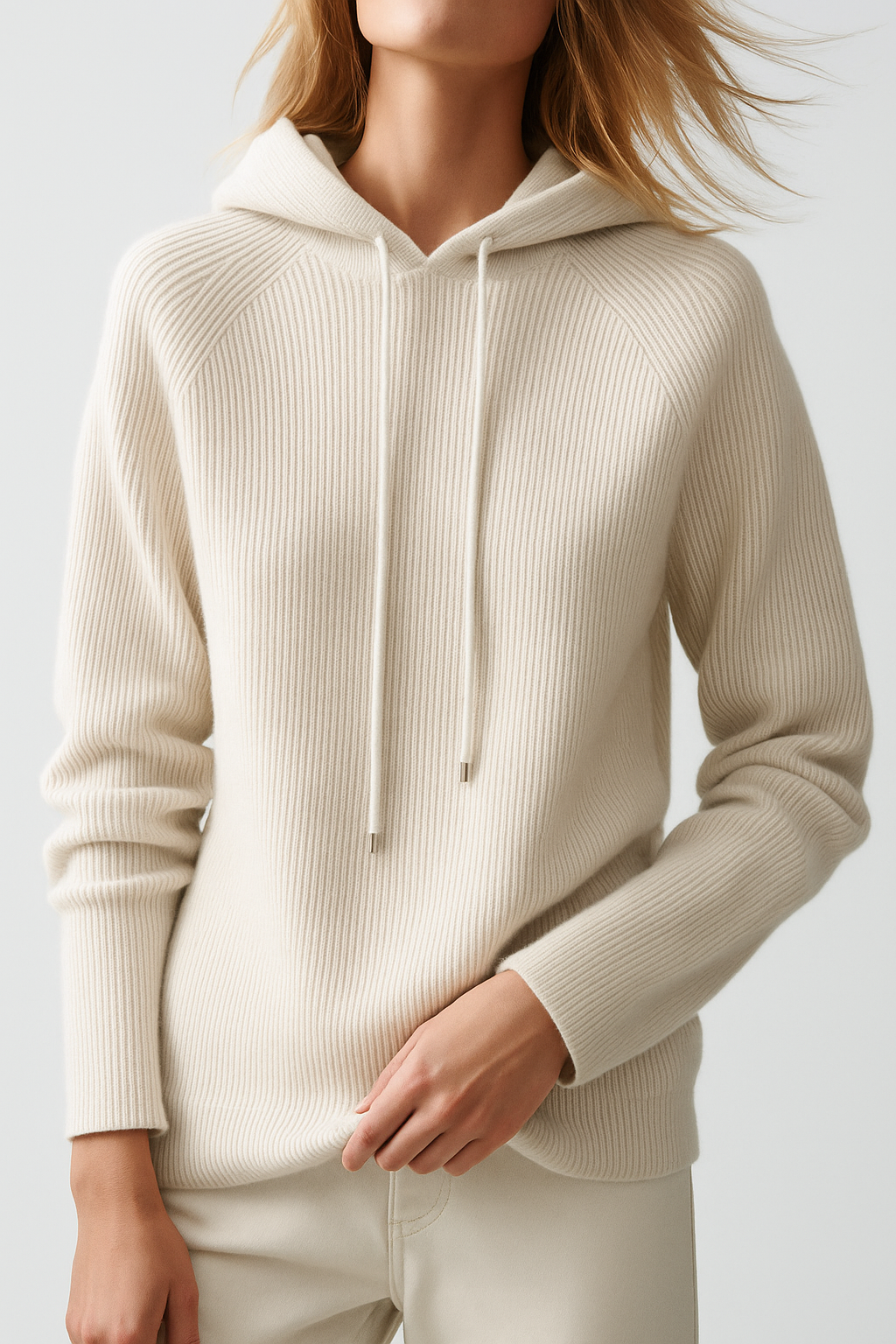 Women's Cashmere-Blend Relaxed Hoodie 0