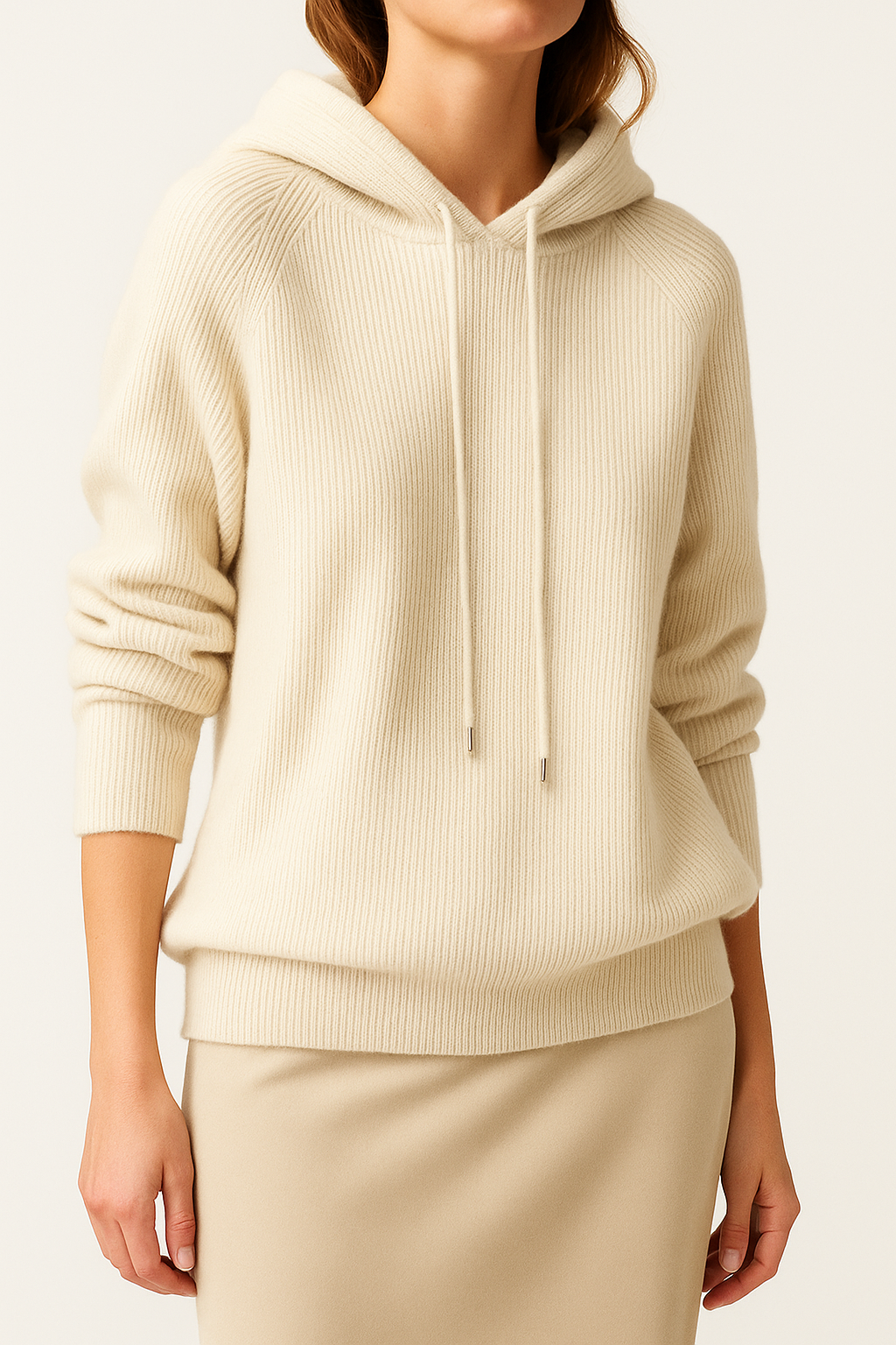 Women's Cashmere-Blend Relaxed Hoodie 3