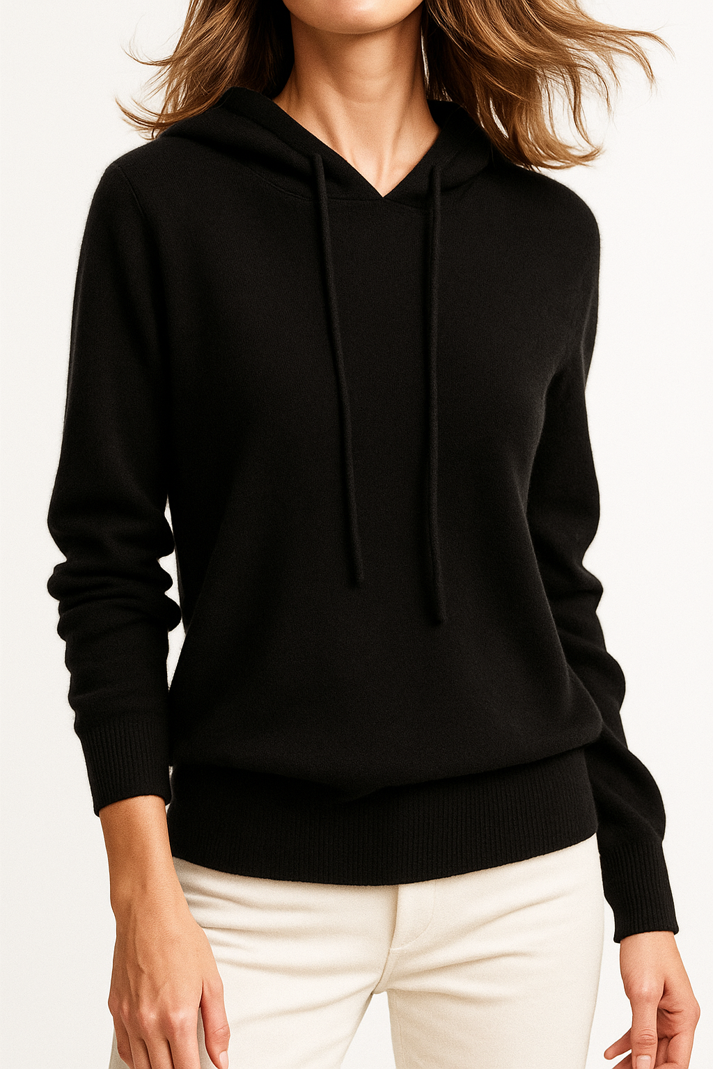 Women's Cashmere-Blend Relaxed Hoodie 9