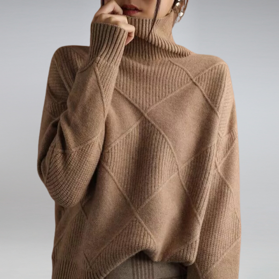 Women's Cashmere Turtleneck Sweater 4