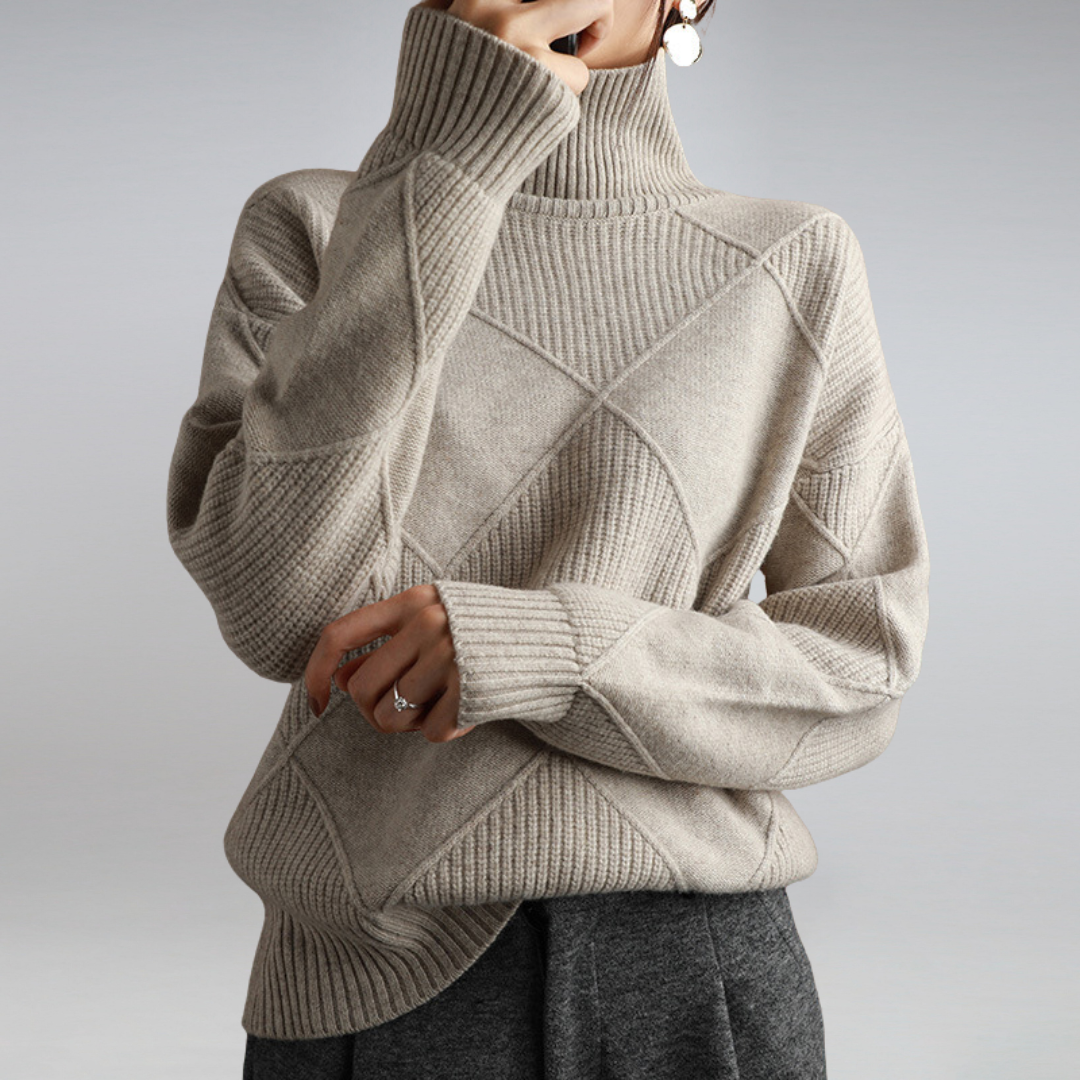 Women's Cashmere Turtleneck Sweater 5