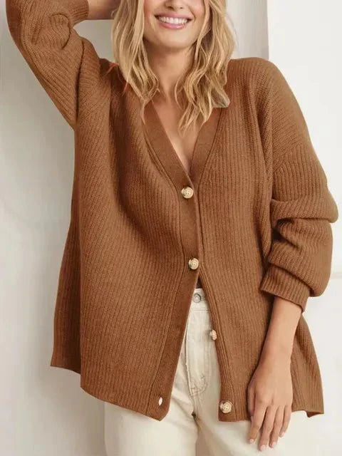 Women's Cashmere V-Neck Cardigan