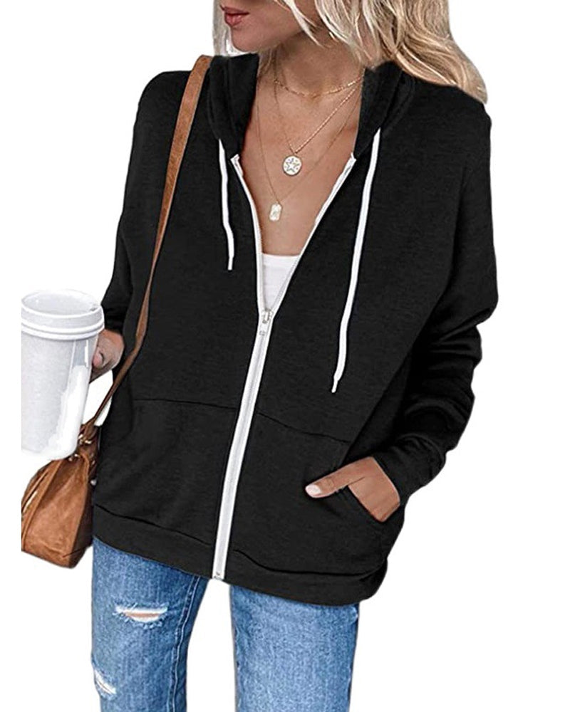 Women's Casual Hoodie with Pockets - Sweatshirts for Women 0