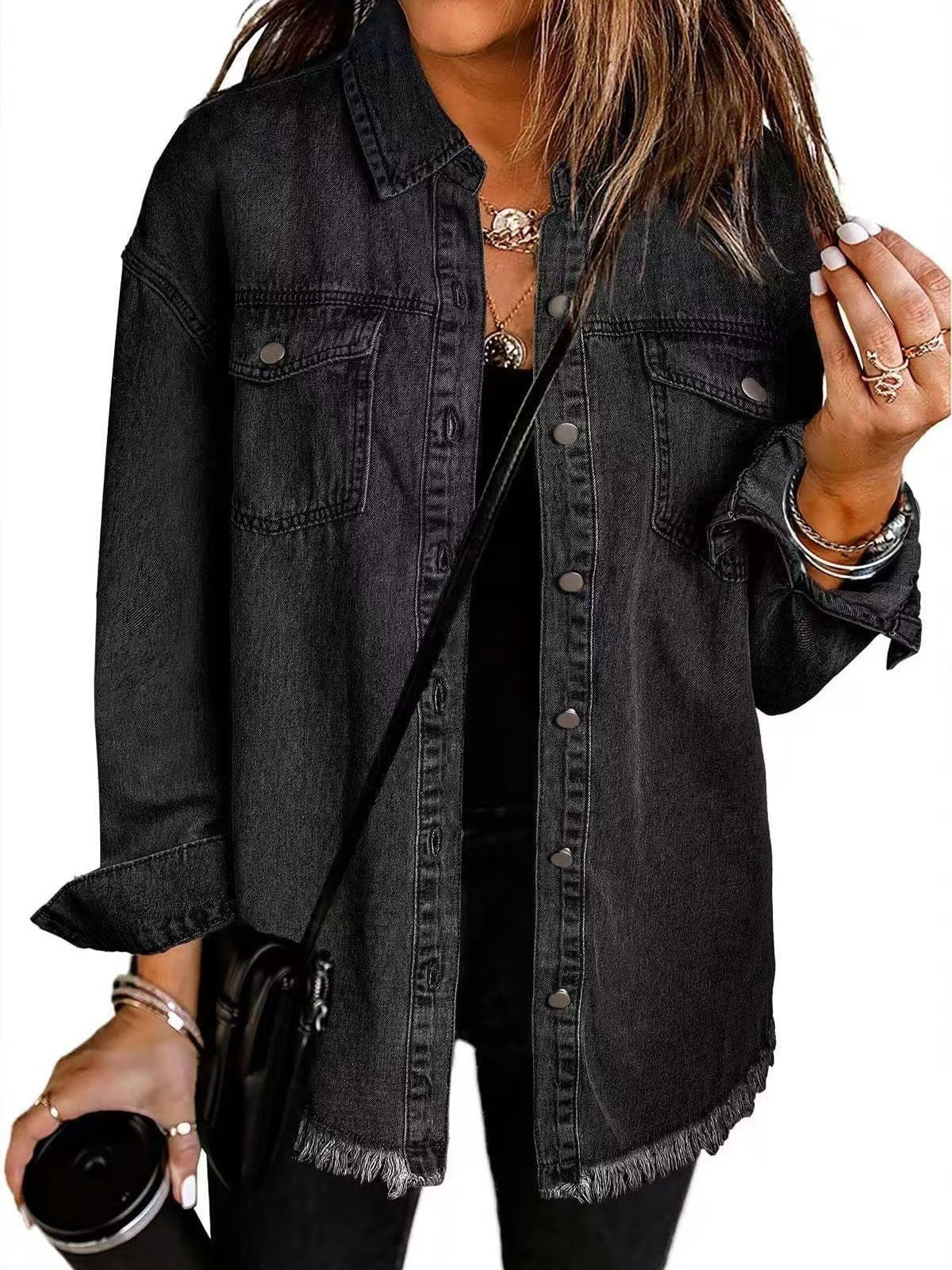 Women's Classic Everyday Denim Jacket 0