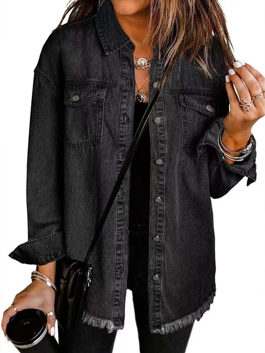 Women's Classic Everyday Denim Jacket 0