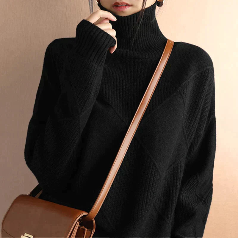 Women's Cozy Roll Collar Sweater 3