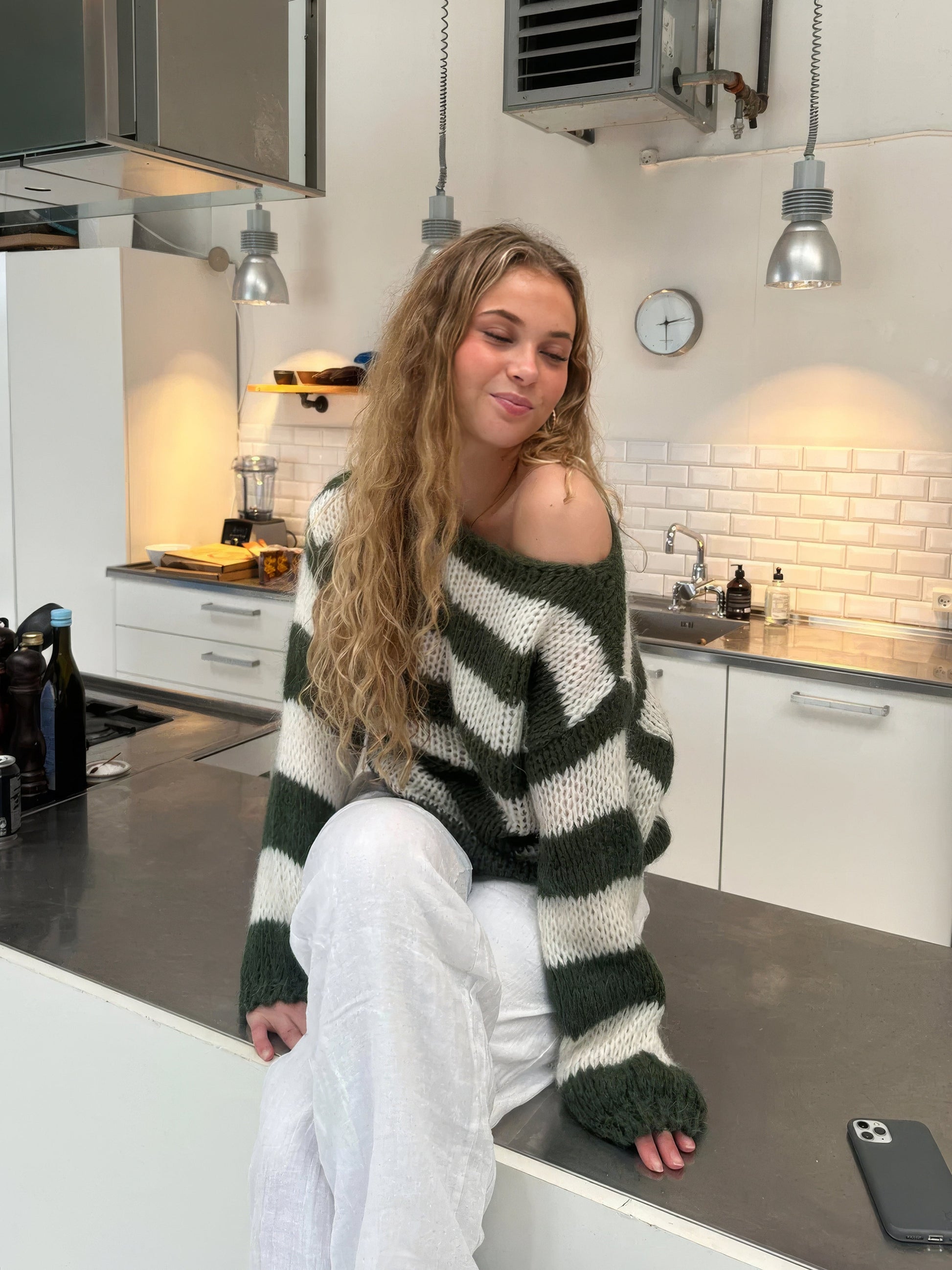 Women's Cozy Striped Sweater 4