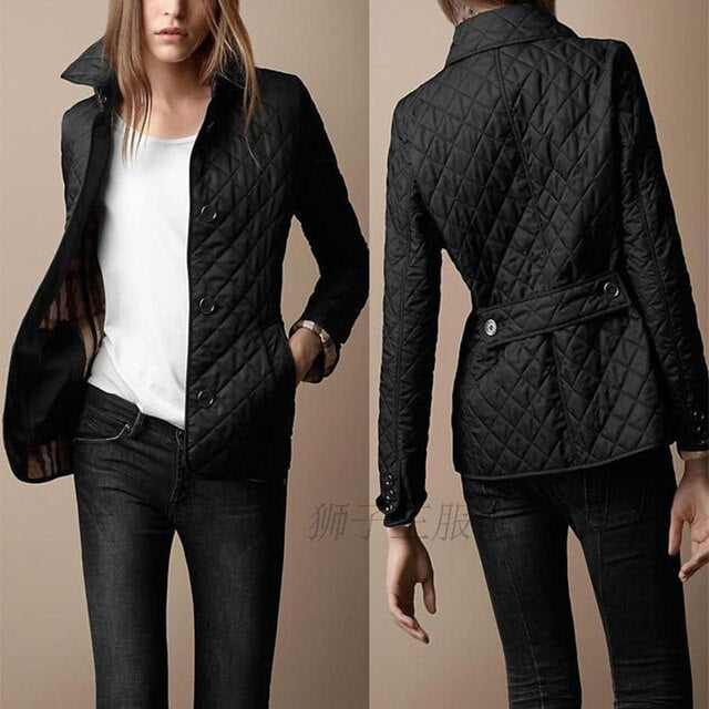 Women's Elegant Button-Up Jacket for Autumn and Winter 3