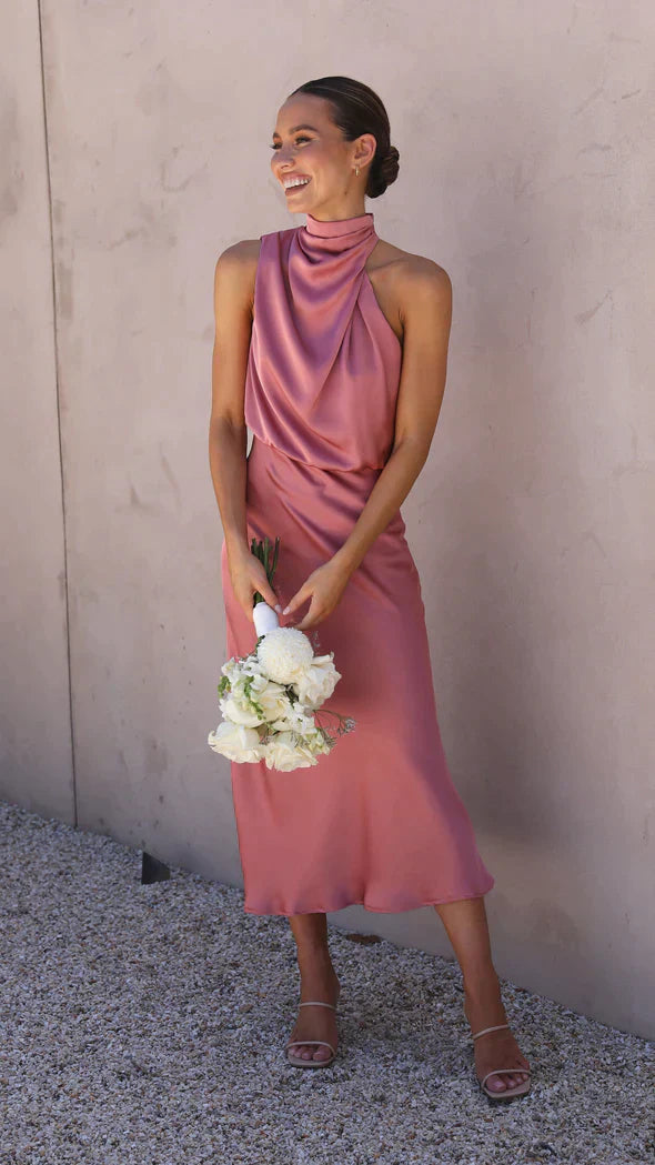 Women's Elegant Formal Dress with Neckholder Design 14